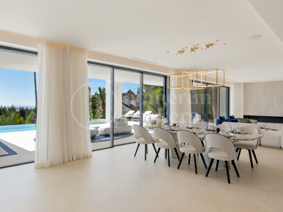 Villa George – Newly Renovated Contemporary Home with Panoramic Sea Views, Pool & Spa