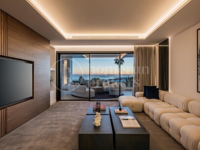 Villa George – Newly Renovated Contemporary Home with Panoramic Sea Views, Pool & Spa