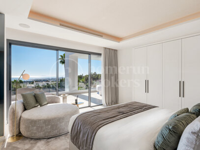 Villa George – Newly Renovated Contemporary Home with Panoramic Sea Views, Pool & Spa