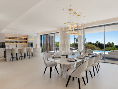 Villa George – Newly Renovated Contemporary Home with Panoramic Sea Views, Pool & Spa