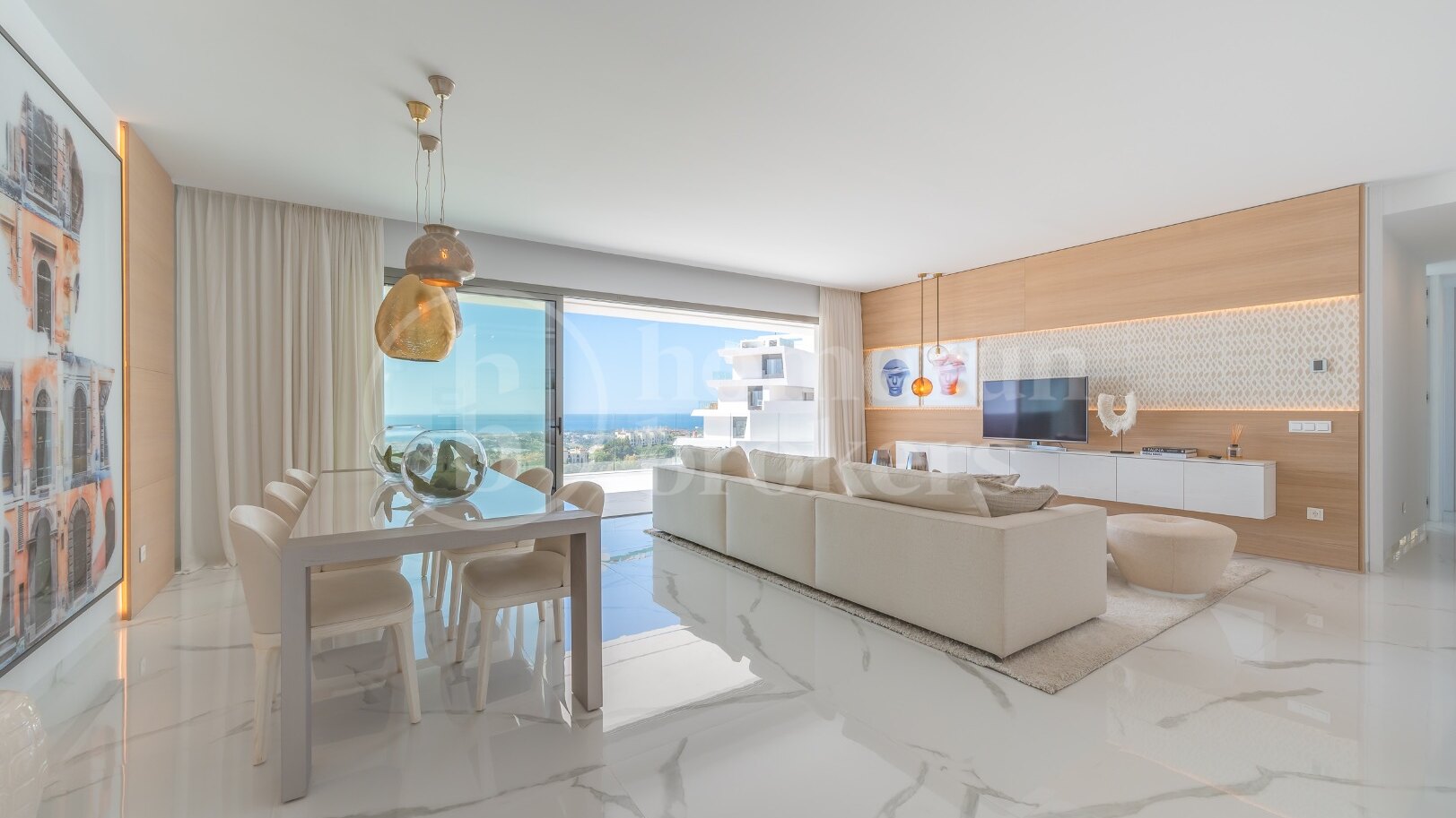 Apartment Louise - with Panoramic sea vies in Byu Hills, Benhavis