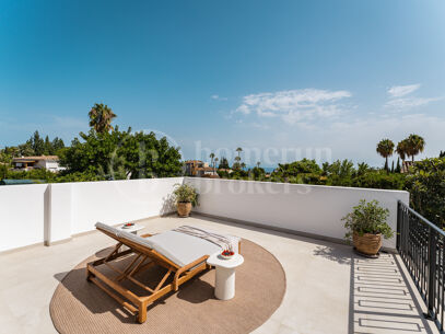 Villa Zéphire - Lyxig renoverad villa med havsutsikt i Marbella Golden Mile