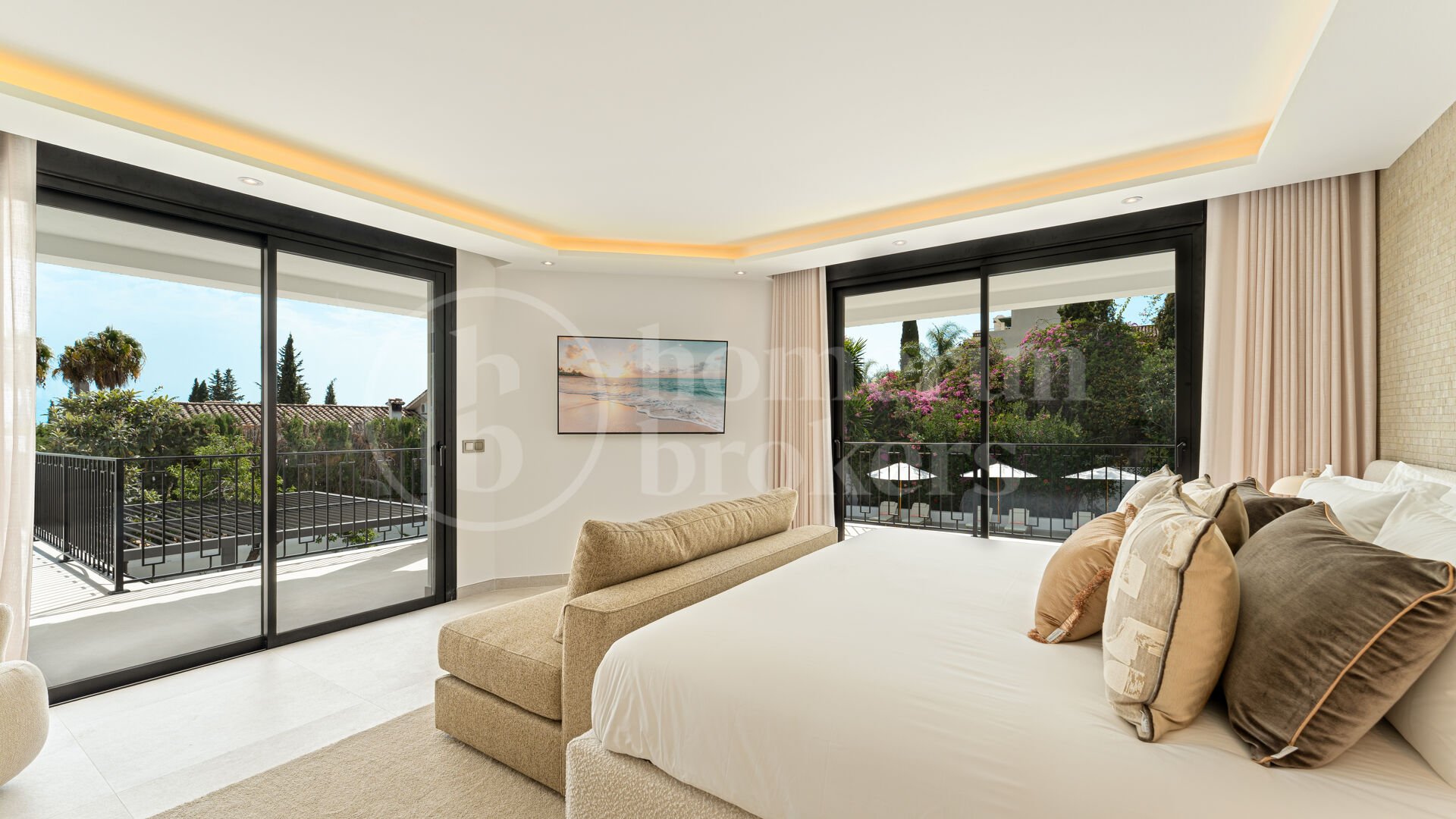 Villa Zéphire - Lyxig renoverad villa med havsutsikt i Marbella Golden Mile