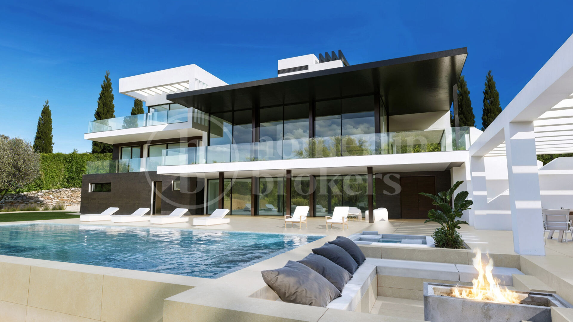 Villa Fortuna Sotogrande - Exceptionell nybyggnad med utsikt över havet och golfen