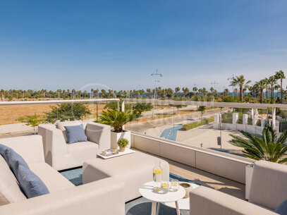 Takvåning Jade Beach - Havsutsikt Duplex takvåning steg från stranden
