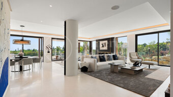 Villa Harmony - Lyxig design med privat spa och panoramautsikt över havet i Marbella Hill Club