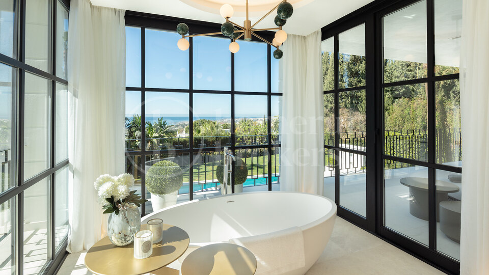 Villa Marusha - Villa med havsutsikt i Sierra Blanca Marbella