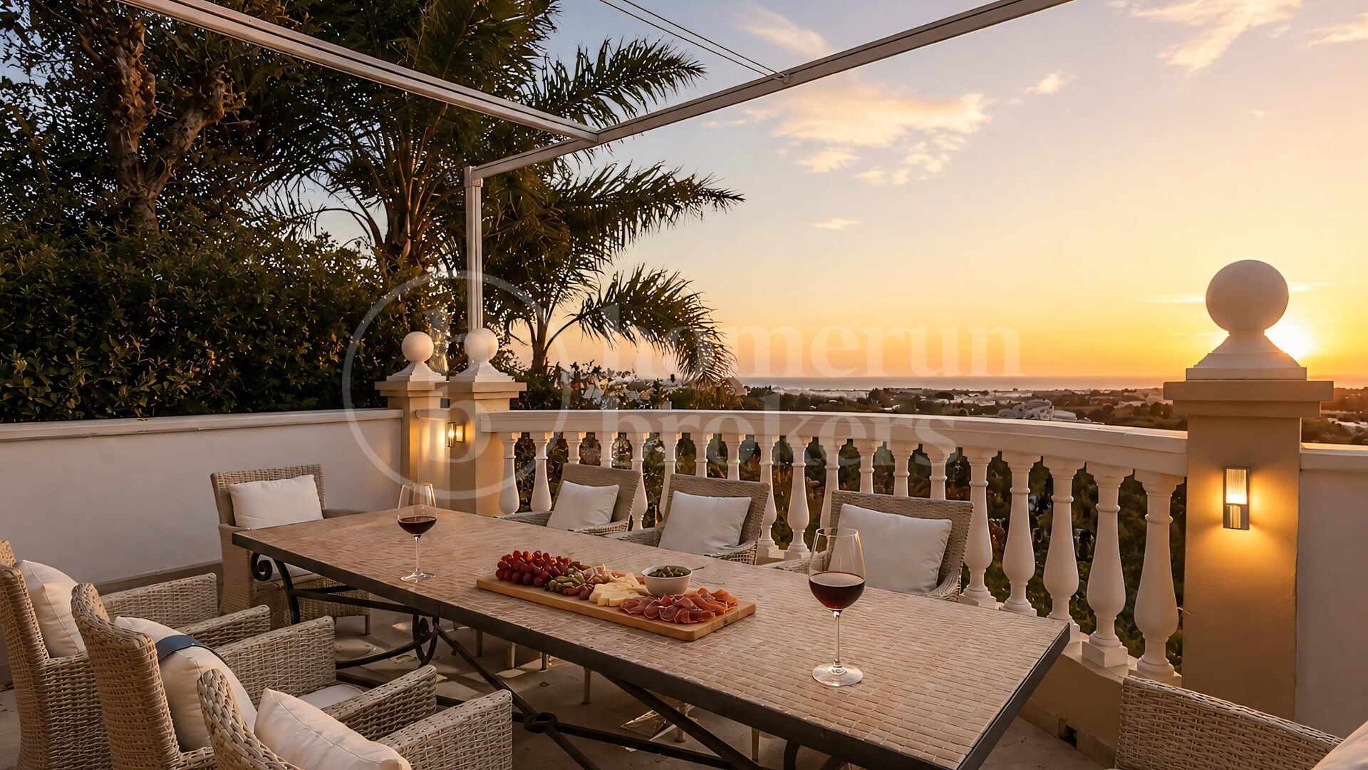Villa El Herrojo - Lyxvilla med 6 sovrum för uthyrning och panoramautsikt över havet