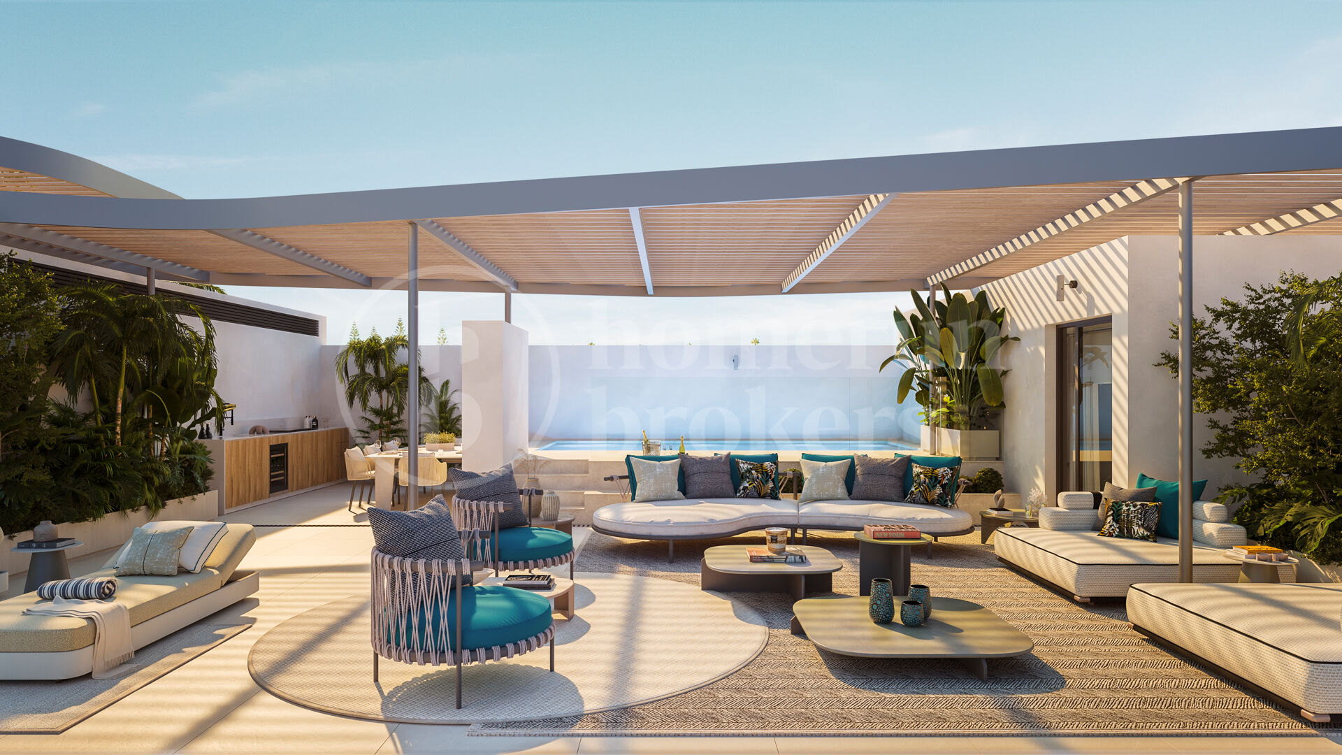 Penthouse Nubay – 3-Bedroom Residence with Private Rooftop Pool