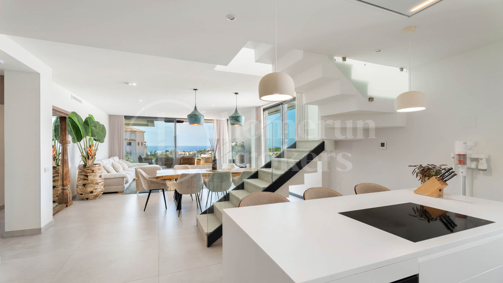 Luxury Duplex Penthouse with Private Rooftop Pool & Sea Views