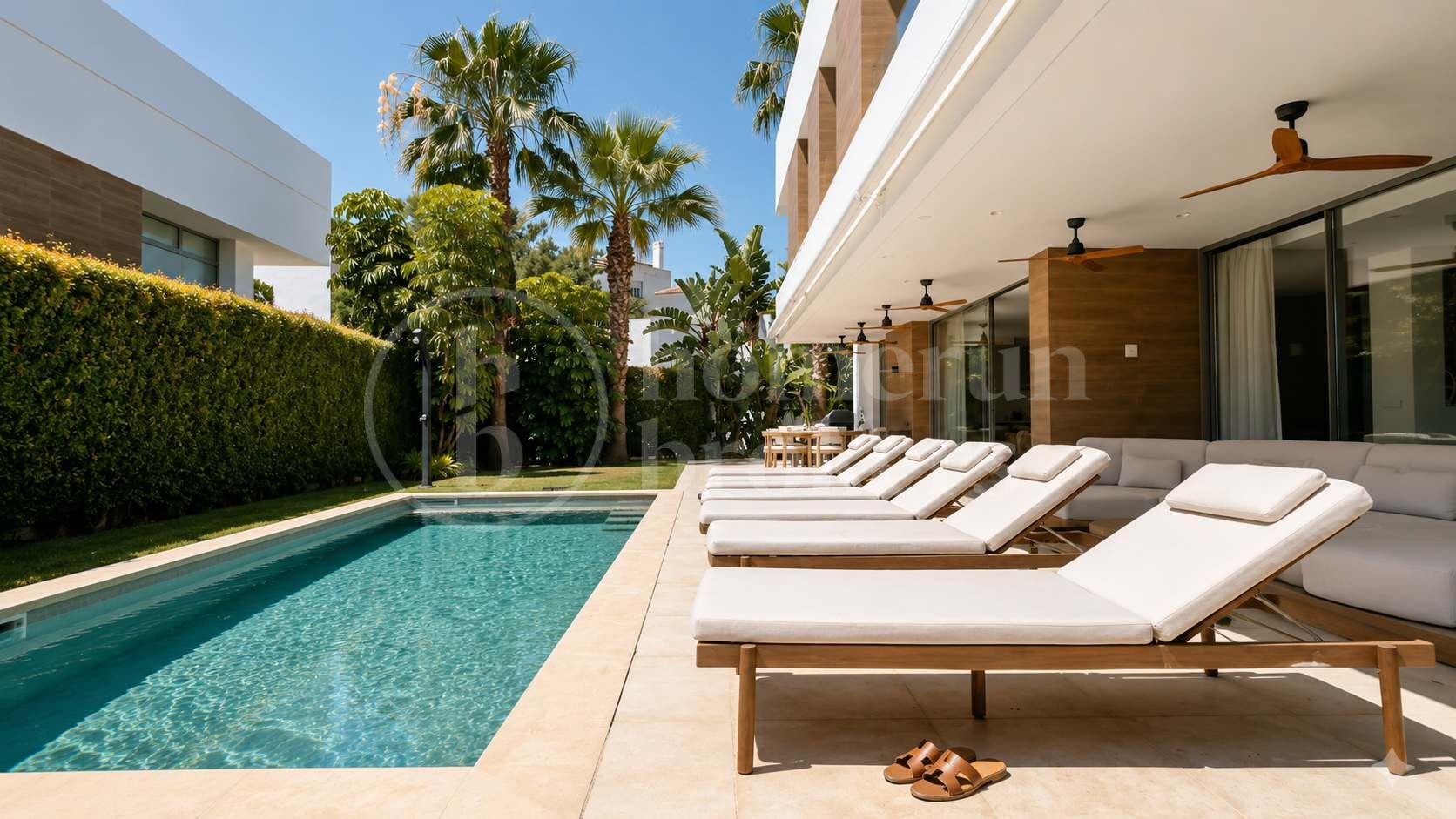 Modern Frontline Golf Villa with Rooftop Terrace in El Paraíso