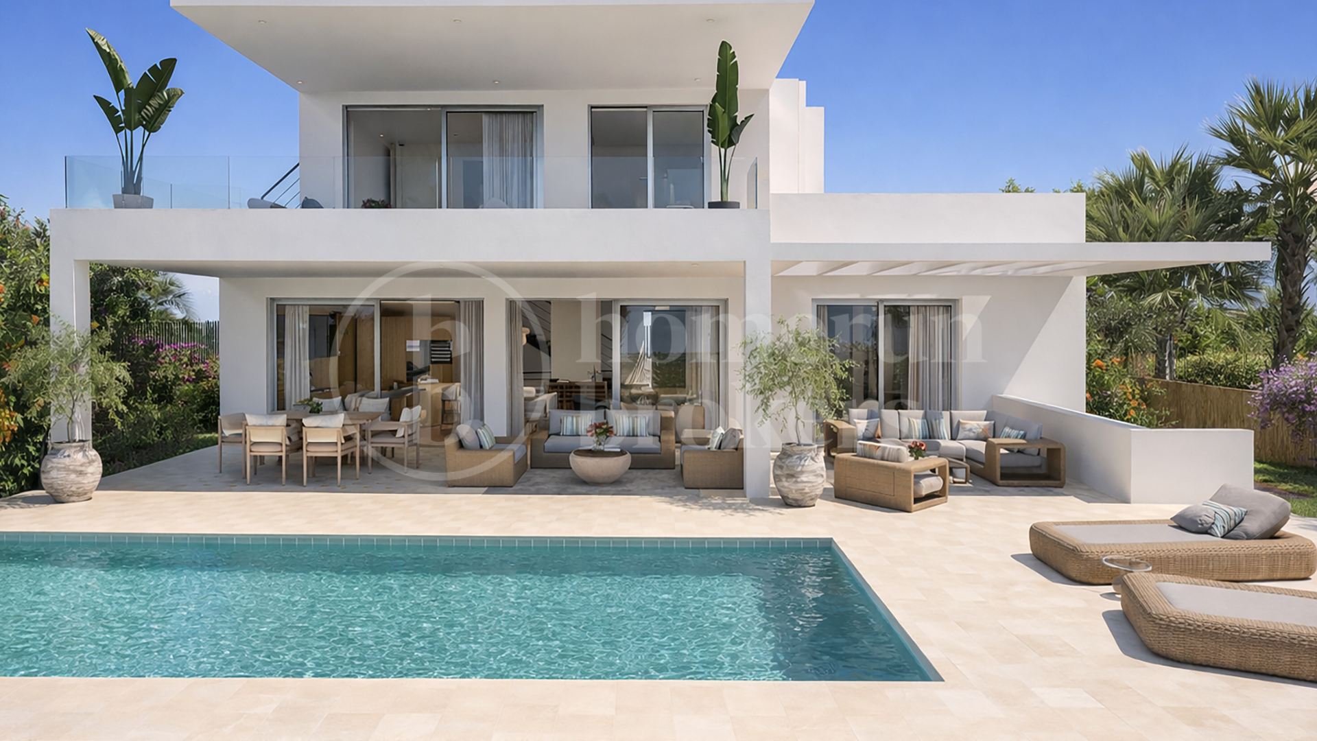 Villa Oceana - Modern beach villa med pool och havsutsikt