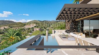 Villa Cascada - Modern Villa till salu i El Rosario, Marbella East med panoramautsikt över havet