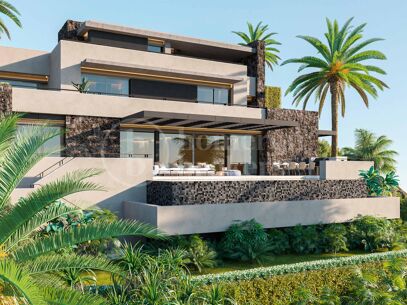 Villa Cascada - Modern Villa till salu i El Rosario, Marbella East med panoramautsikt över havet