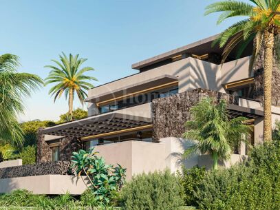 Villa Cascada - Modern Villa till salu i El Rosario, Marbella East med panoramautsikt över havet