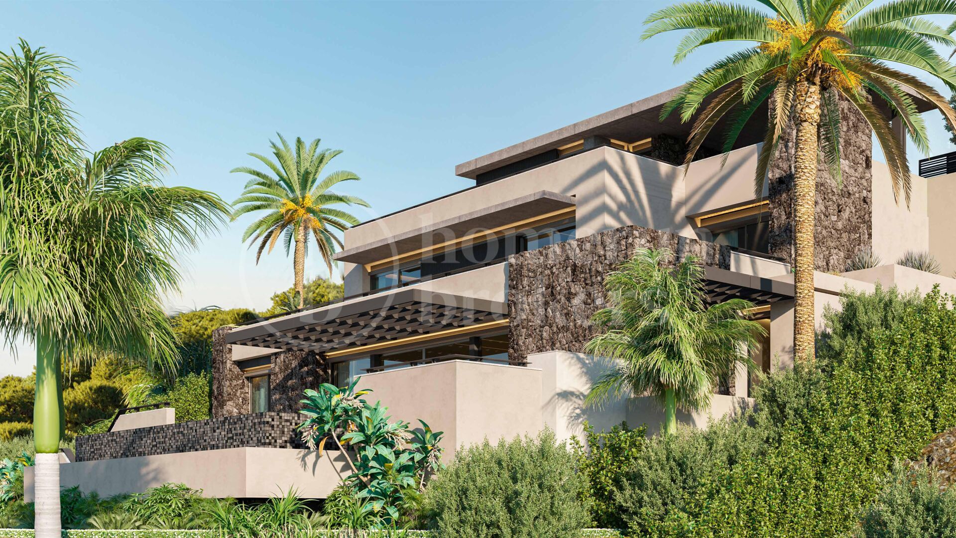 Villa Cascada - Modern Villa till salu i El Rosario, Marbella East med panoramautsikt över havet