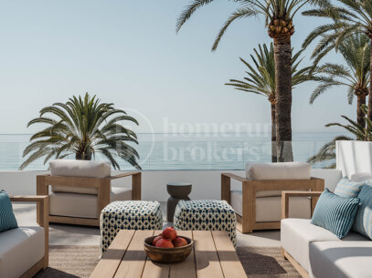 Oasis Club - Renoverad Beachfront Semi-Detached House i Marbella Golden Mile