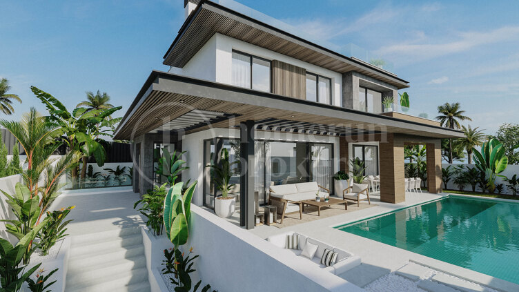 Bali Villas - En samling lyxiga villor i ett gated komplex