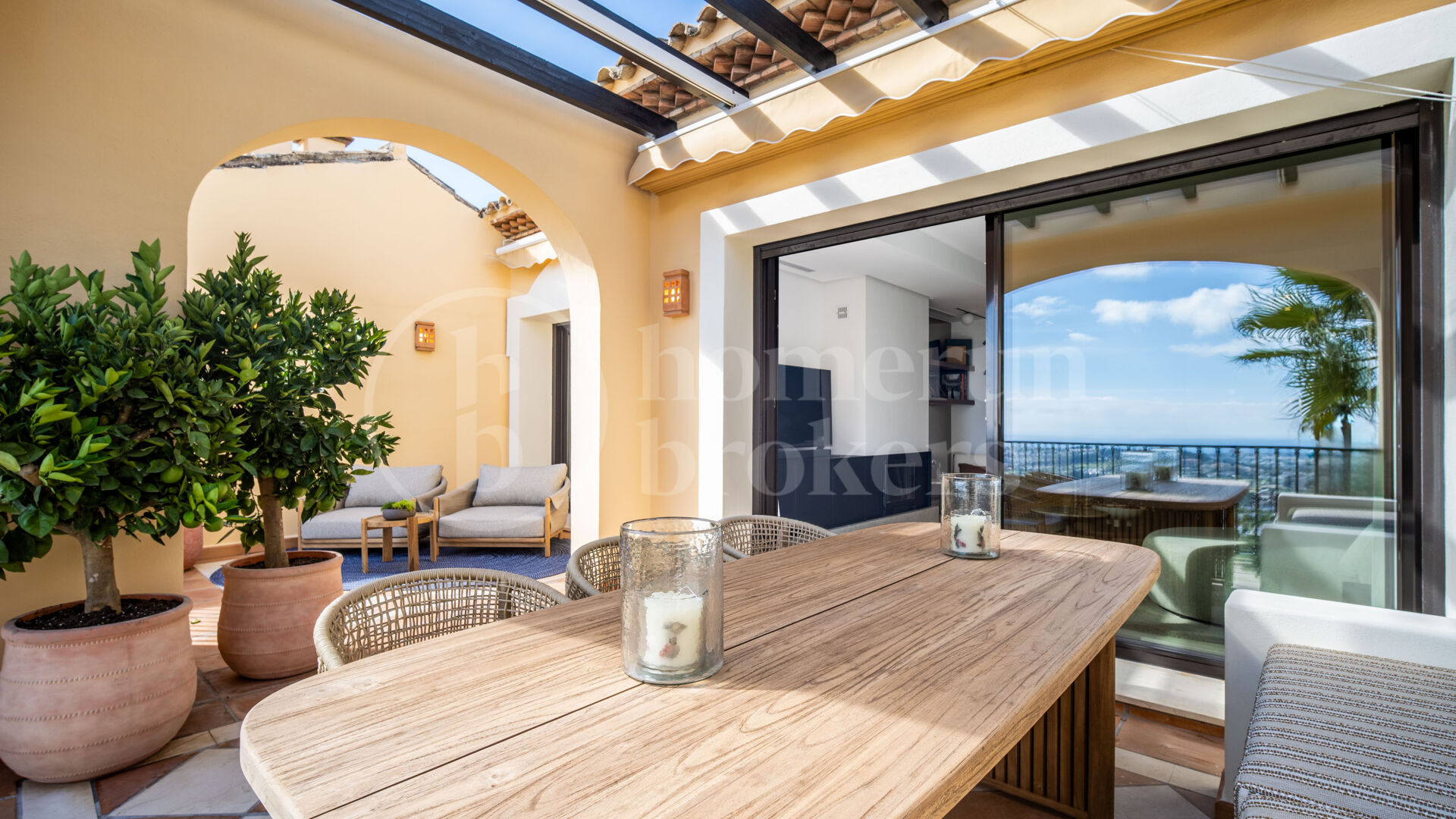 Penthouse Buenavista - med panoramautsikt i La Quinta, Benahavis