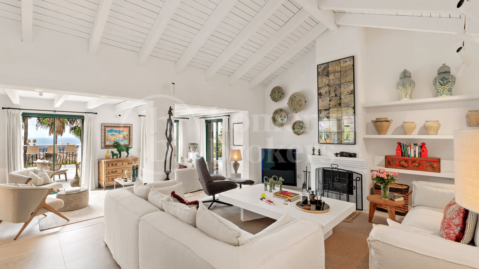 Villa Fabiola - Klassisk villa med panoramautsikt över Medelhavet i El Madroñal, Benahavis