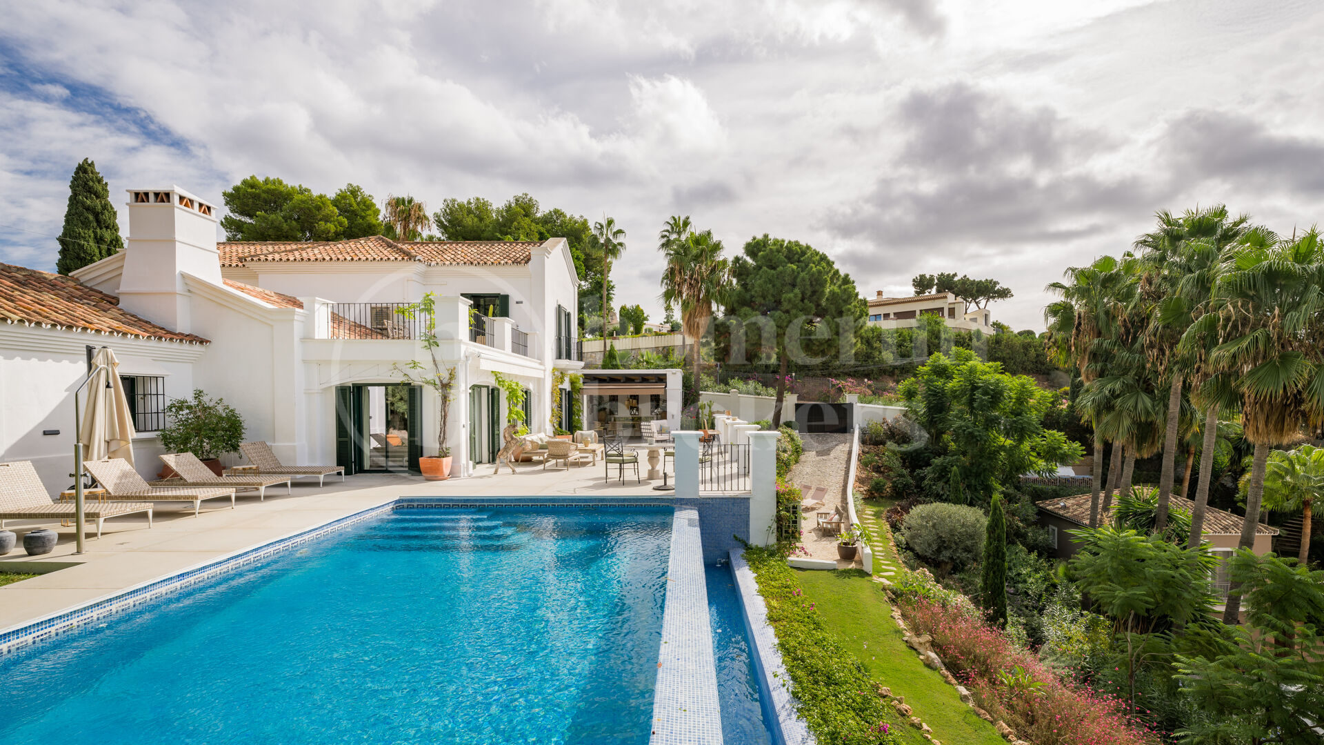 Villa Fabiola - Klassisk villa med panoramautsikt över Medelhavet i El Madroñal, Benahavis