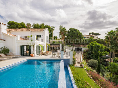 Villa Fabiola - Klassisk villa med panoramautsikt över Medelhavet i El Madroñal, Benahavis