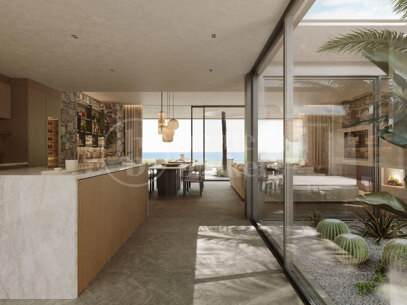 Villa Horizon – Under uppbyggnad med första linjen till havet