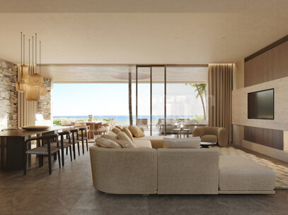 Villa Horizon – Under uppbyggnad med första linjen till havet