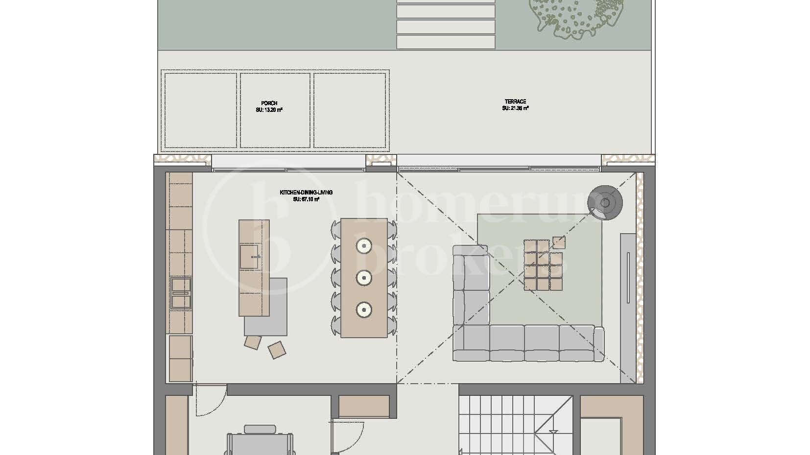 Olivos II - Mediterranean townhouse under construction