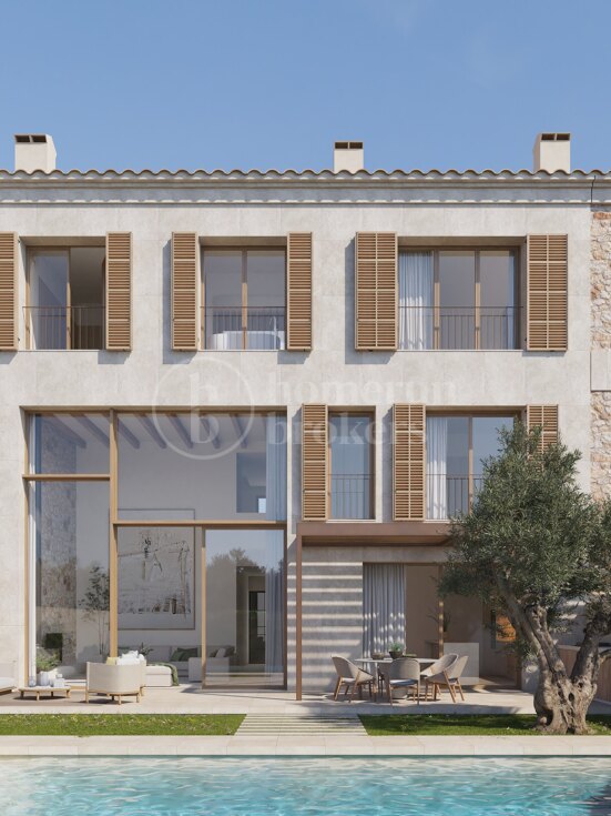 Olivos II – Medelhavsinspirerad radhus under uppförande