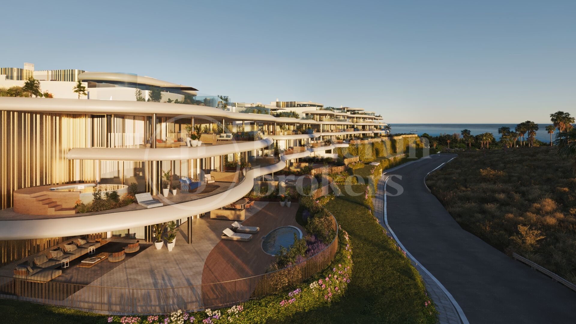 Penthouse Sky - Takvåning med panoramautsikt över havet i Benahavis