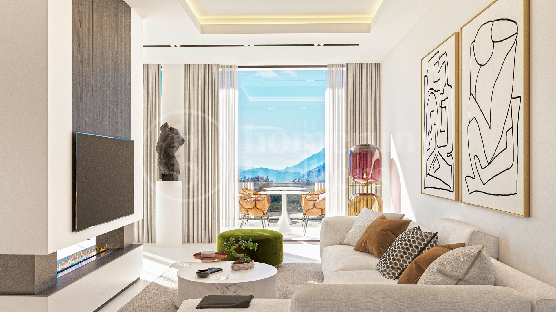 Villa Shava - Luxurious 4-Bedroom Home with Panoramic Views, Benahavís