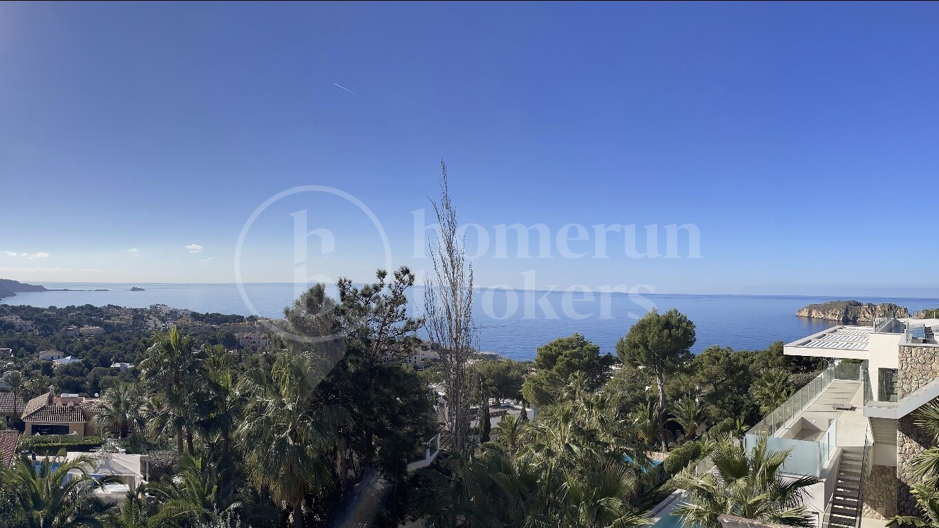 Villa Oceanview – Modern villa under konstruktion med panoramautsikt över havet