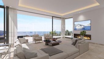 Villa Oceanview - Modern villa under construction with panoramic sea views