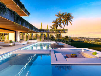 Sky Marbella - Lyxig Benahavís-villa med fantastisk utsikt över Medelhavet