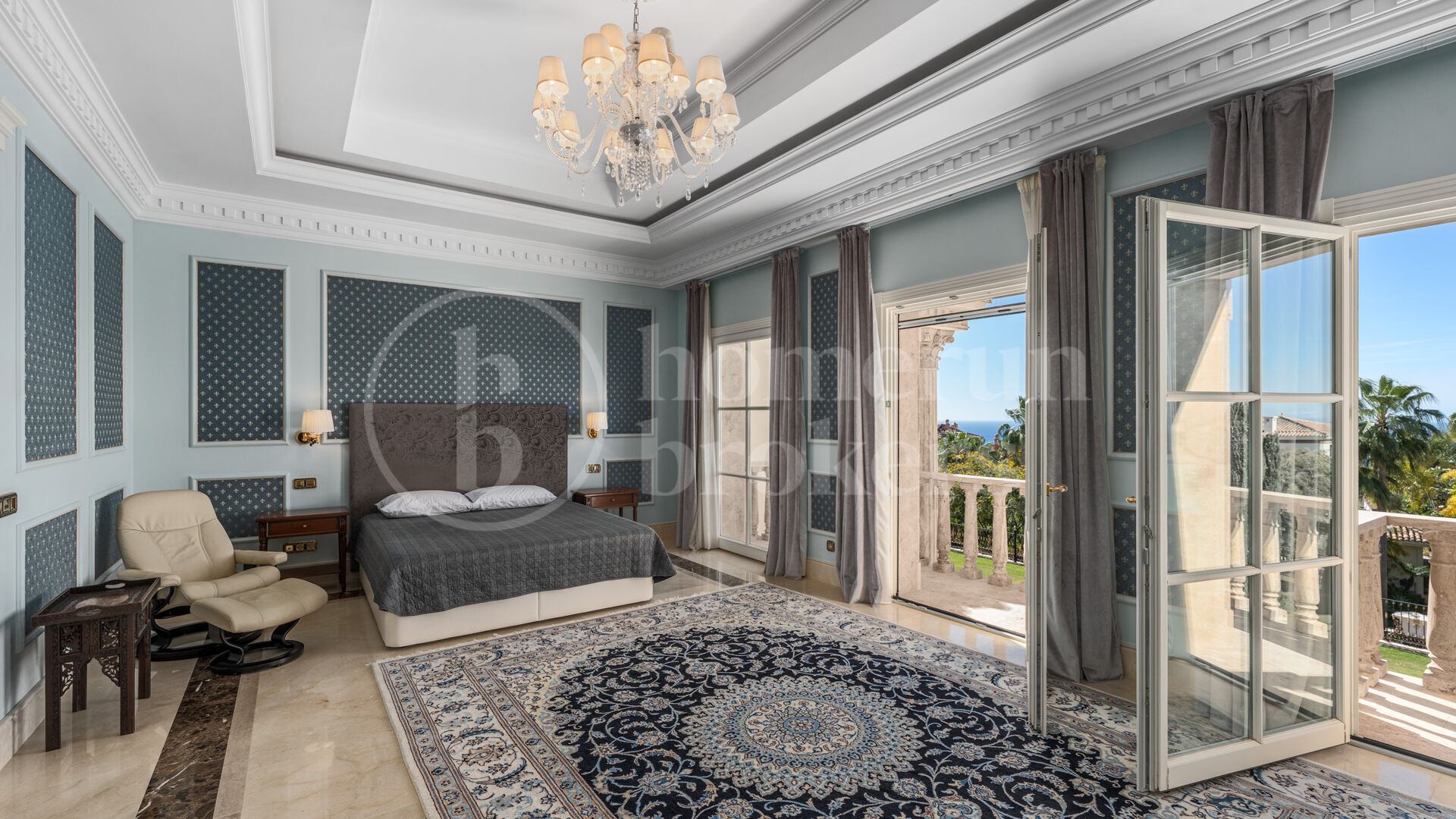 Villa Sinfonía - Lyxig neoklassisk egendom med panoramautsikt över havet i Sierra Blanca