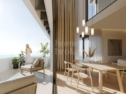 Penthouse Octavia 41 – Lyxfront Beach Duplex i Málaga
