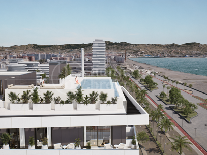 Penthouse Octavia 41 – Lyxfront Beach Duplex i Málaga