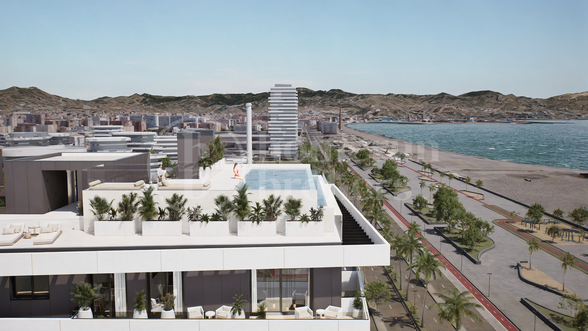 Penthouse Octavia 40 – Lyxfront Beach Duplex i Málaga