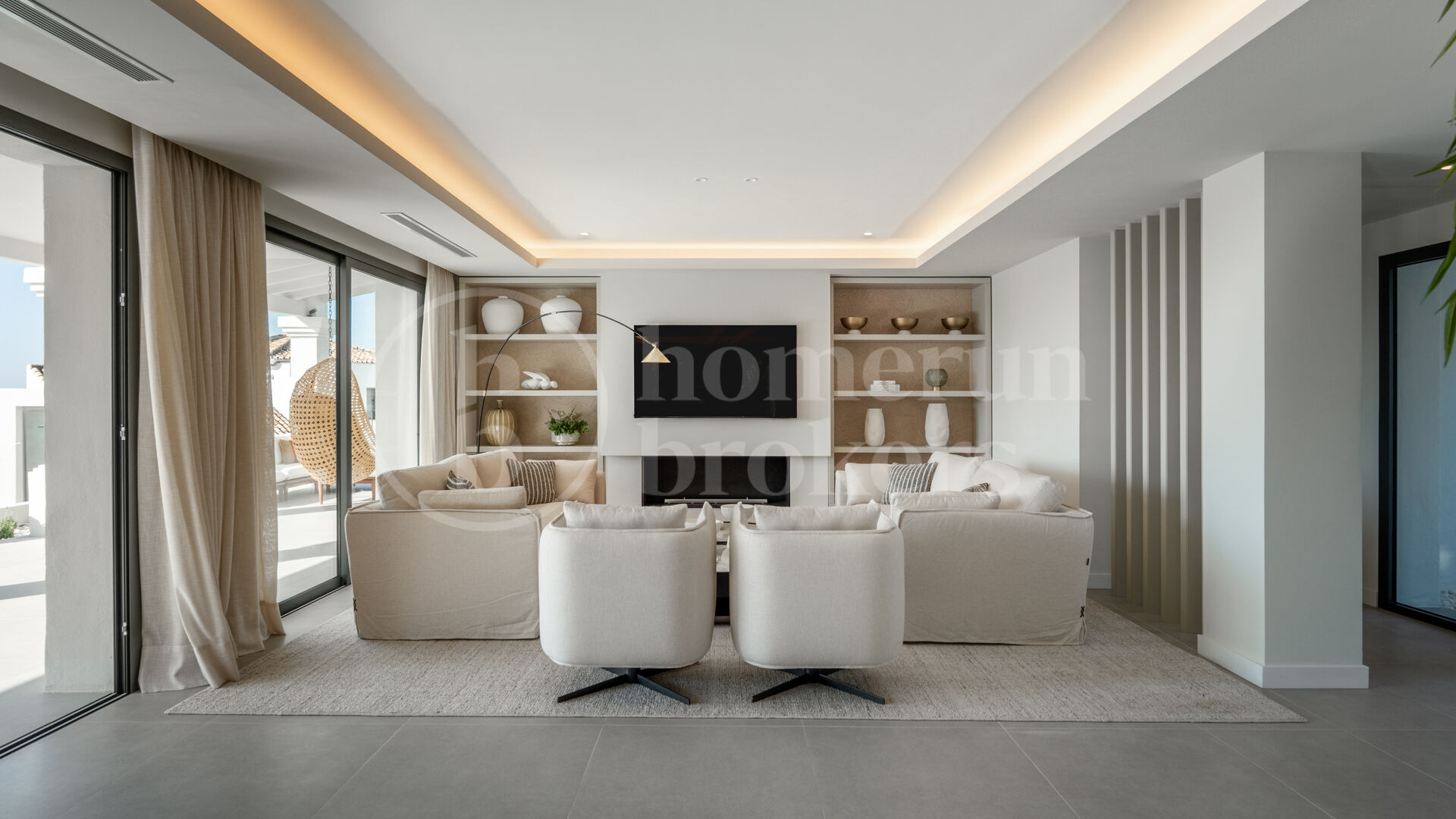 Villa Daria – Med Panoramautsikt över Hav och Golf i Nueva Andalucía, Marbella