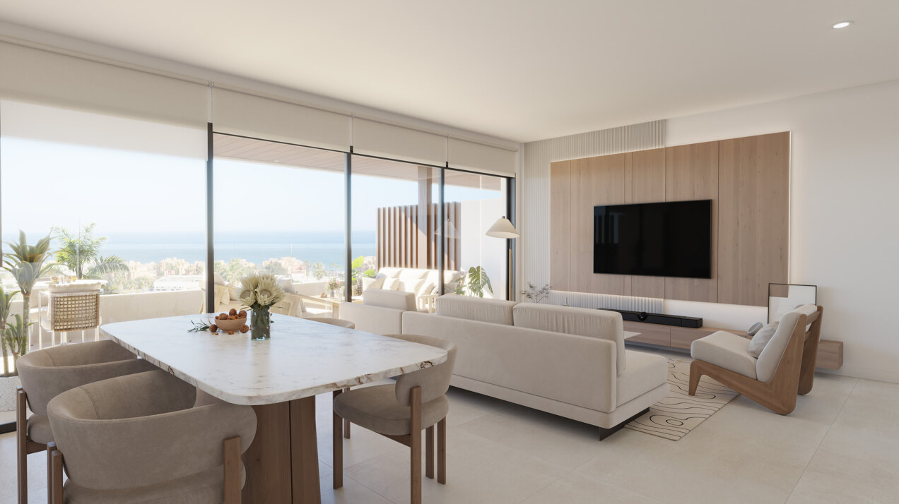 Exclusivo residencial de 38 viviendas con impresionantes vistas al mar