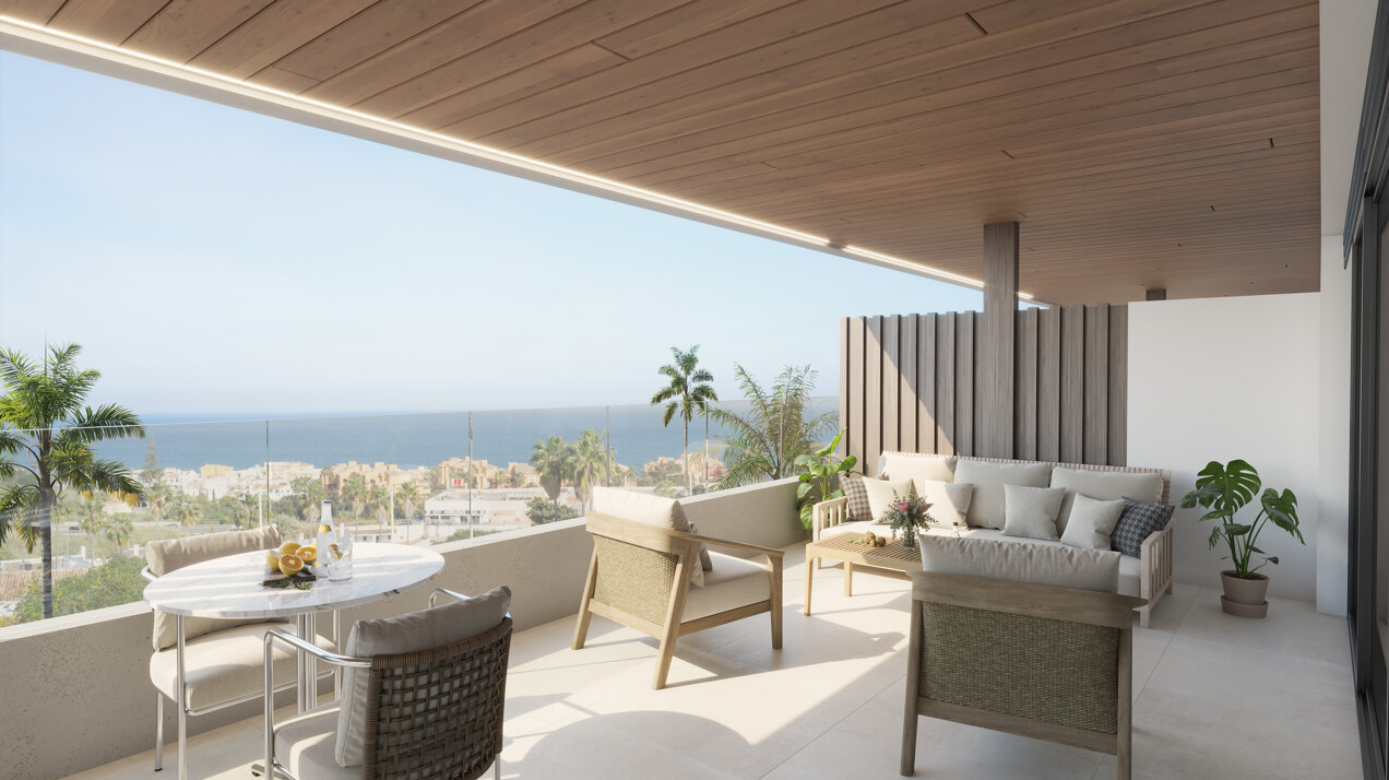 Exclusivo residencial de 38 viviendas con impresionantes vistas al mar