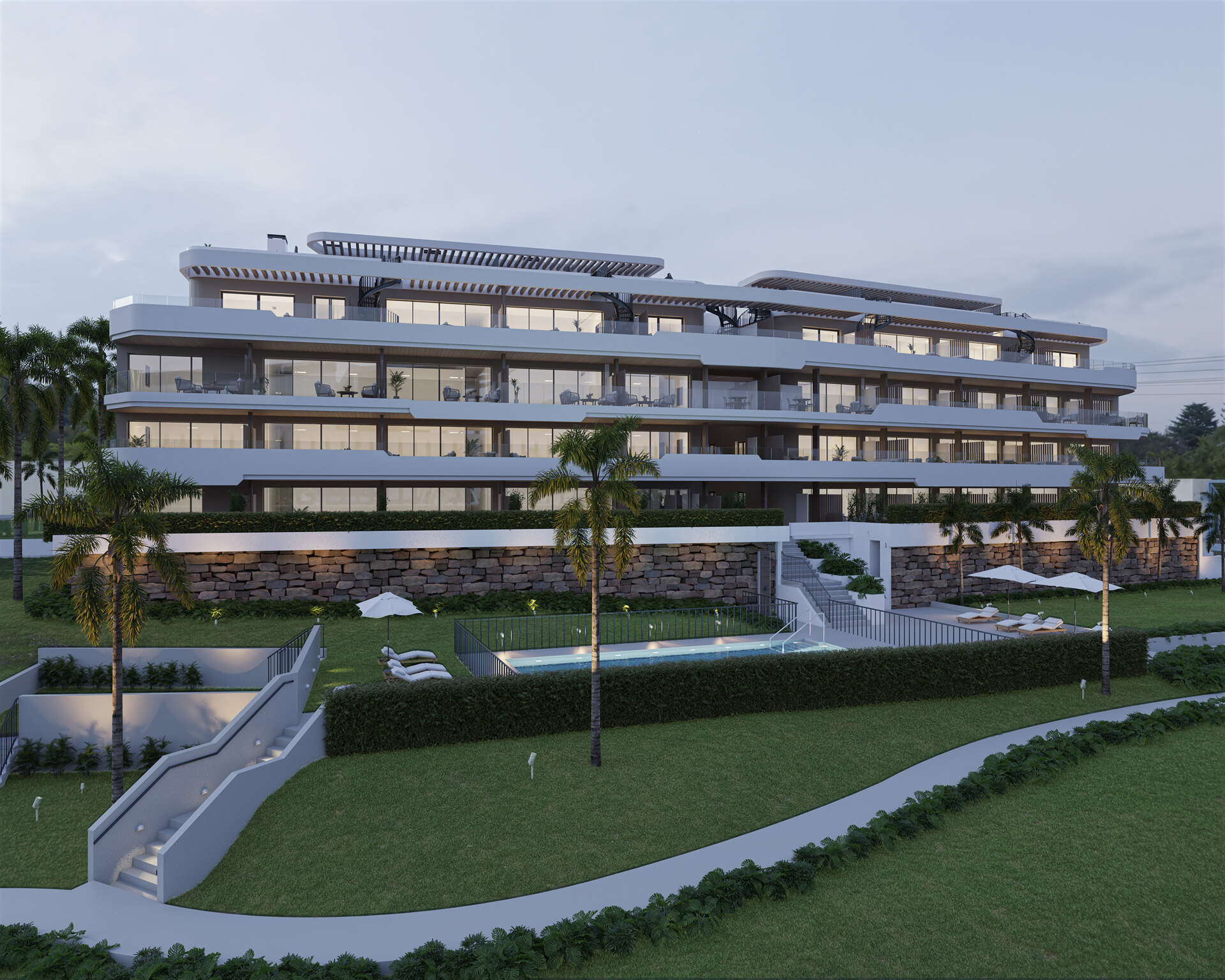 Exclusivo residencial de 38 viviendas con impresionantes vistas al mar