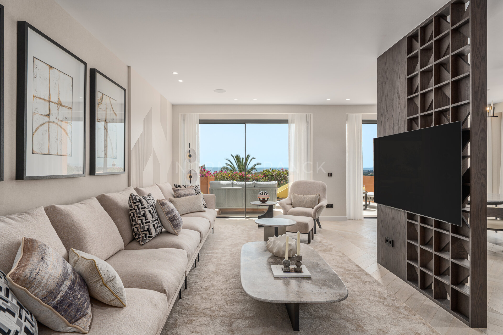 Les Belvederes A5 - Elegant Elevated Ground Floor apartment with Sea Views in Les Belvederes, La Cerquilla – Nueva Andalucía