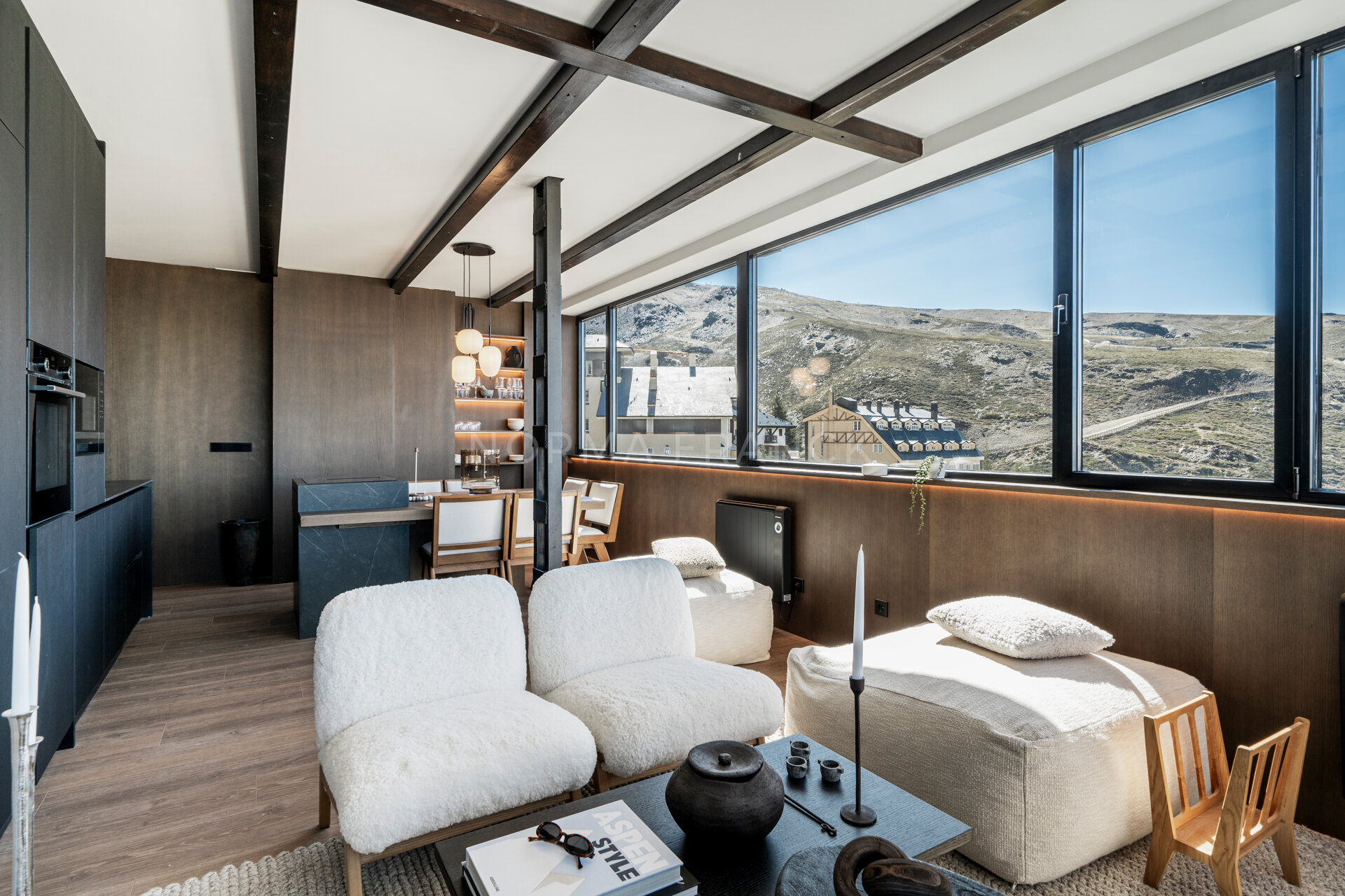 Sierra Nevada PH - Cozy 3-Bed Scandinavian Apartment with Sauna and Stunning Mountain Views