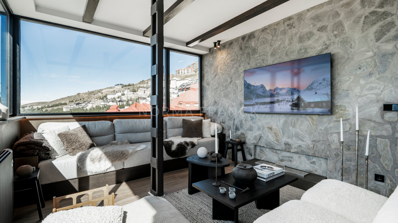 Sierra Nevada PH - Cozy 3-Bed Scandinavian Apartment with Sauna and Stunning Mountain Views