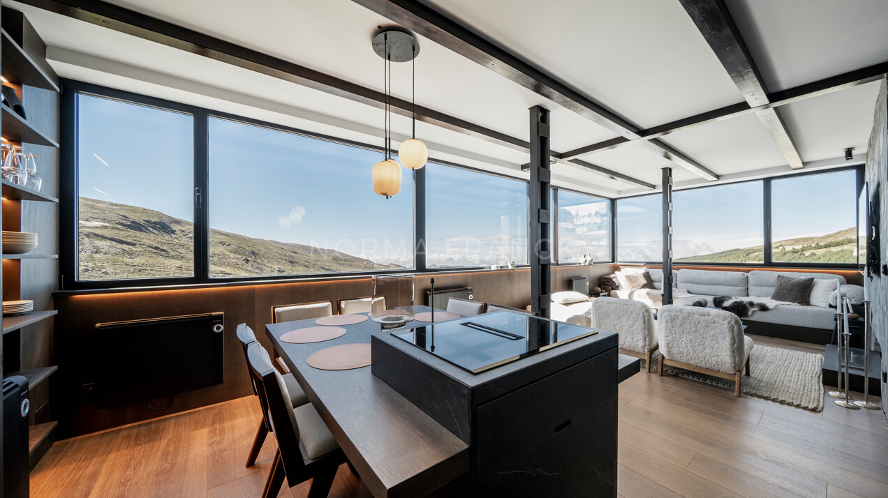 Sierra Nevada PH - Cozy 3-Bed Scandinavian Apartment with Sauna and Stunning Mountain Views