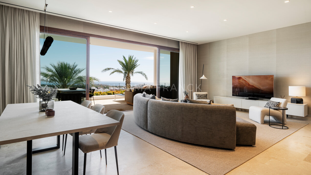 Albercas 5 - Frontline golf apartment with privacy, sea views, and a five-star resort lifestyle in Casares