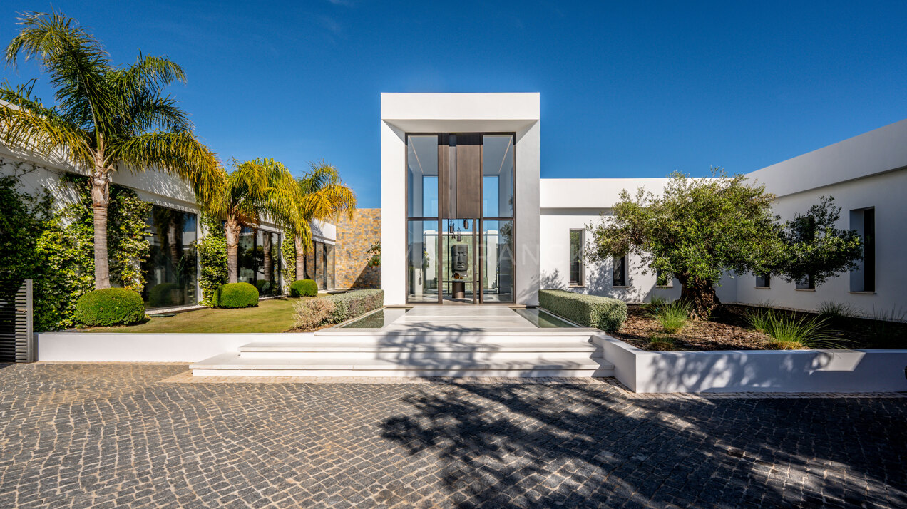 Villa Calma - Unique mansion sits atop its hillside overlooking Mediterranean coastline