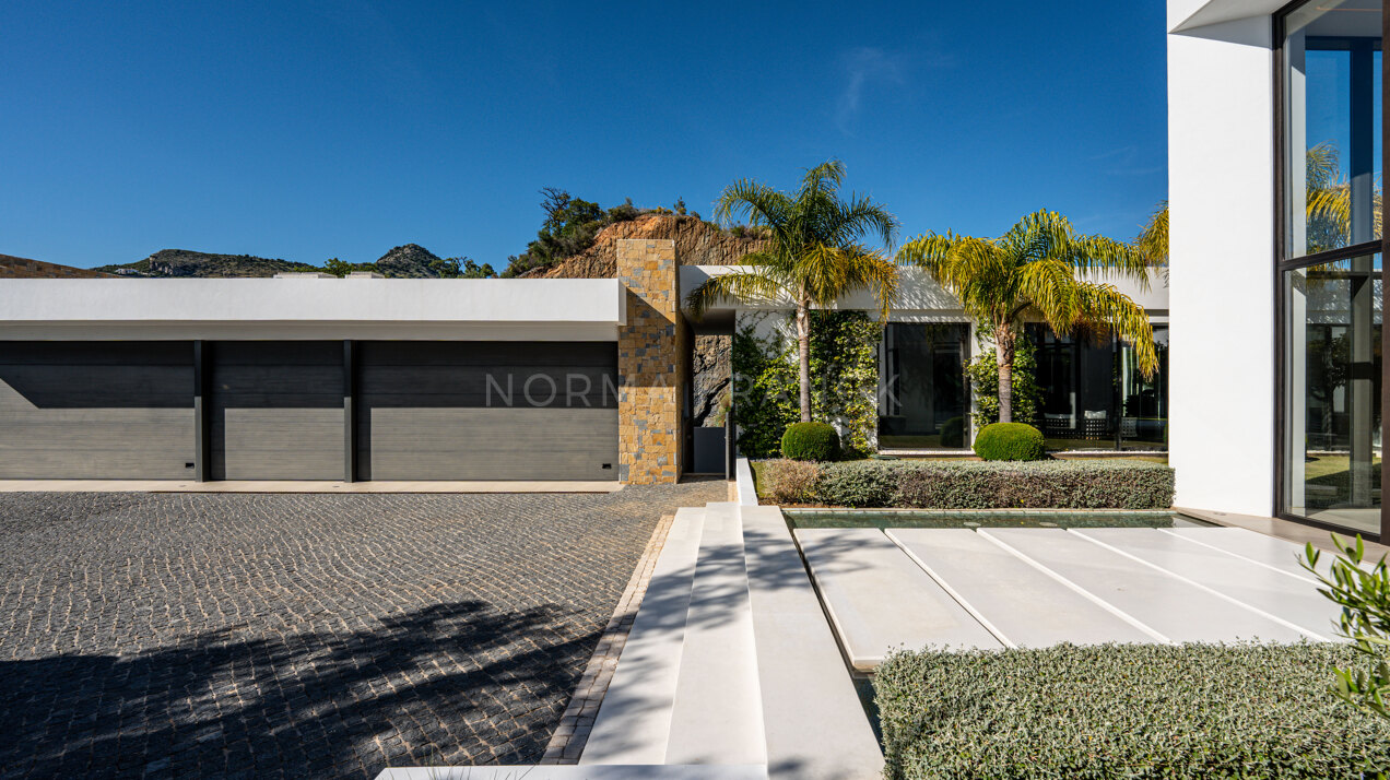 Villa Calma - Unique mansion sits atop its hillside overlooking Mediterranean coastline